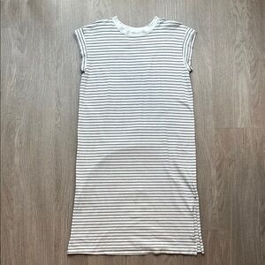 a new day Black and White Striped Midi Dress